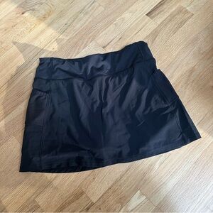 Athleta Girl black Skort skirt girls large 14 pockets tennis